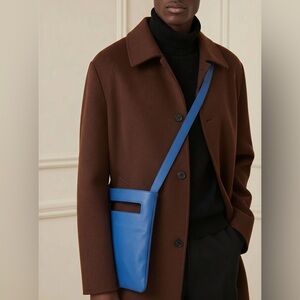 Pre love  - Bottega Veneta Blue Leather Crossbody Bag